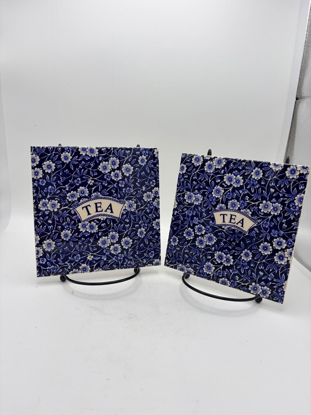 Two vintage 6x6” trivets. 1968
